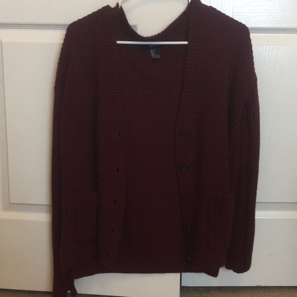 knitted cardigan with pockets